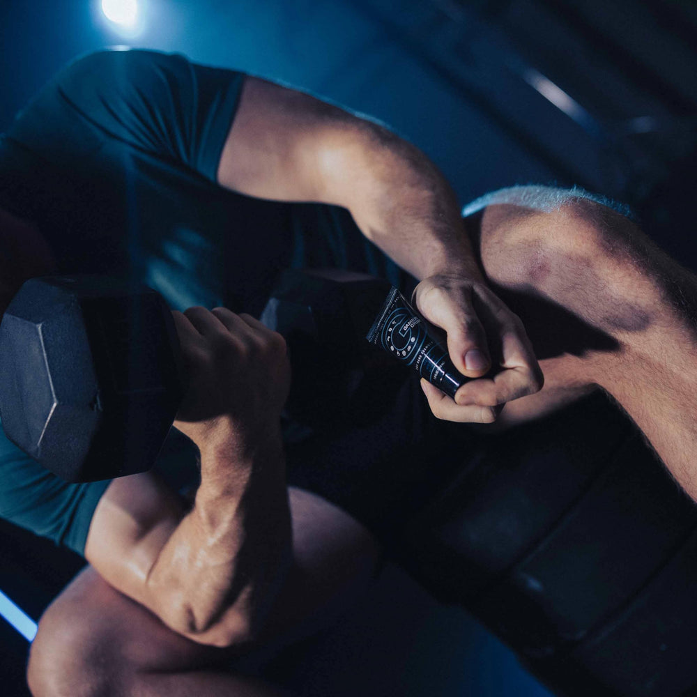 Gamer Grip portable squeeze bottle enables on-the-go application.