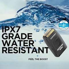 GAMMA+ IPX7 waterproof shaver ready for quick rinse and thorough cleaning.