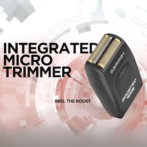 GAMMA+ USB-C rechargeable battery provides long run-time for cordless shaving sessions.