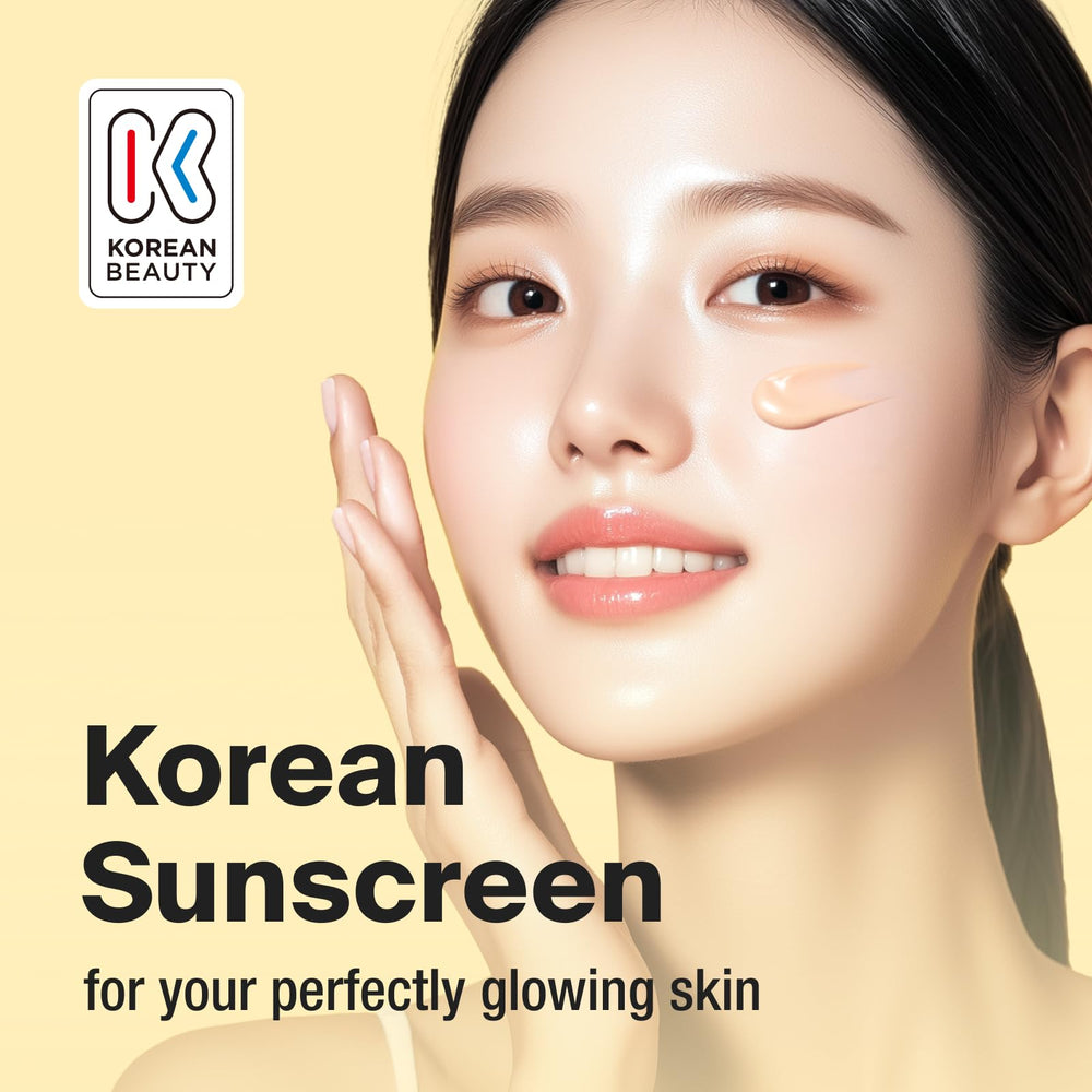 GANGNAM GLOW Day Shield tinted swirl demonstrates sheer color for light coverage.