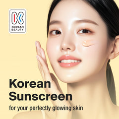GANGNAM GLOW Day Shield tinted swirl demonstrates sheer color for light coverage.