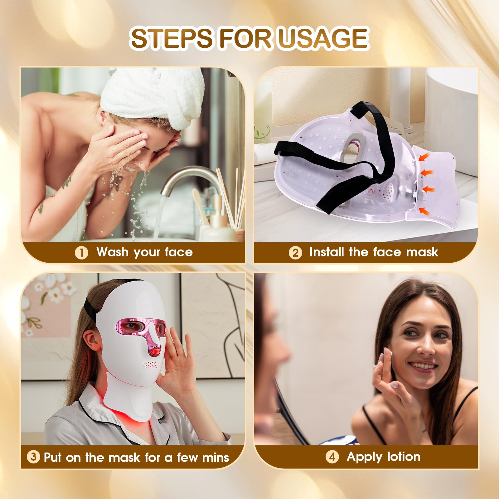 GANOEL 7-color LED therapy kit as a thoughtful personal care gift