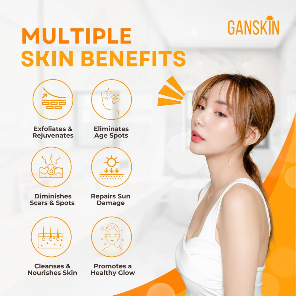 Ganskin Turmeric Face Cream application showing daily use on skin