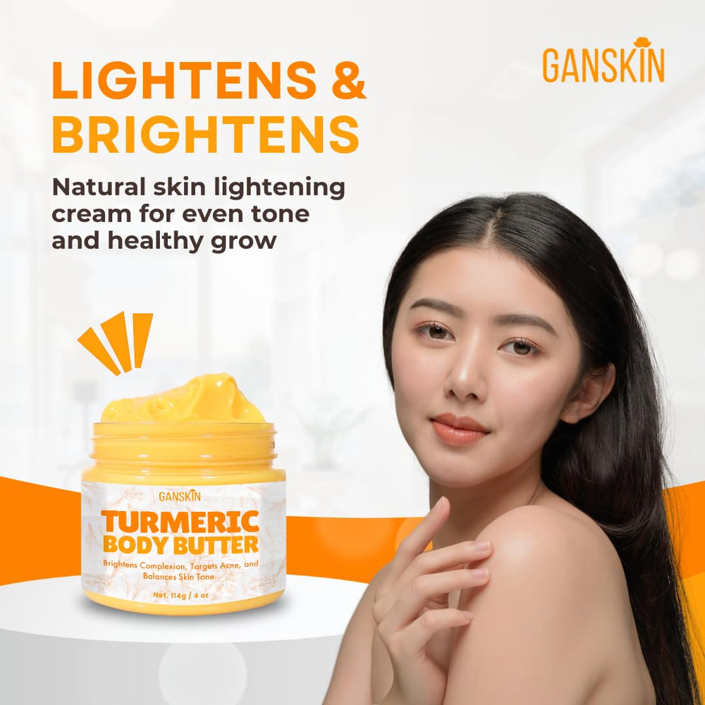 Ganskin turmeric skincare routine set illustrates comprehensive care