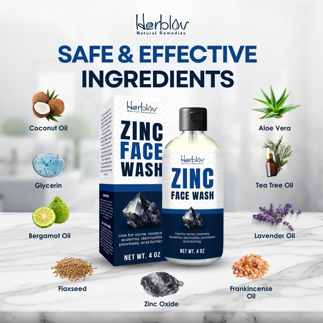 Ganskin Zinc Body Wash in shower context for head-to-toe cleansing