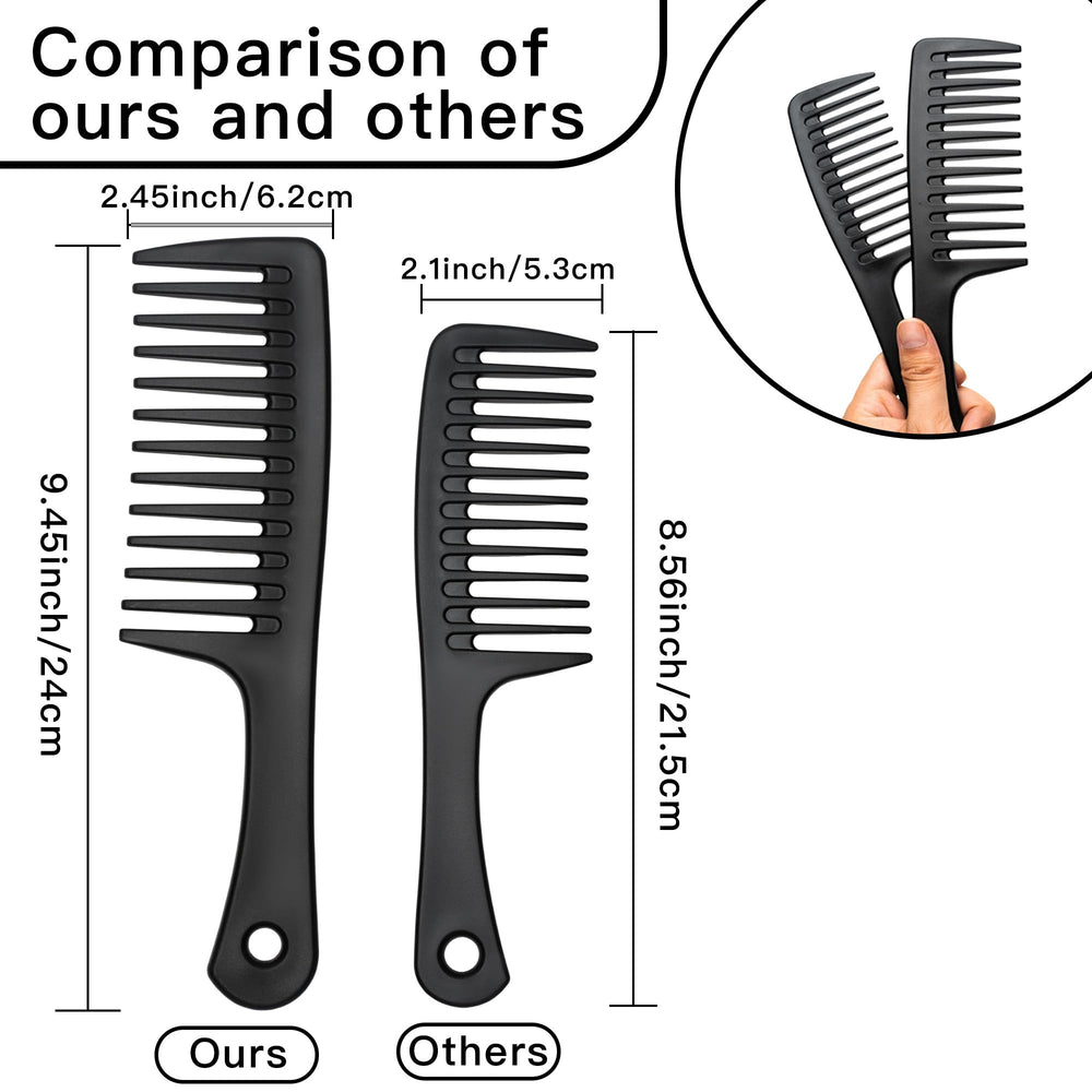 GAONSWOE wide-tooth comb smooth glide supports gentle scalp care