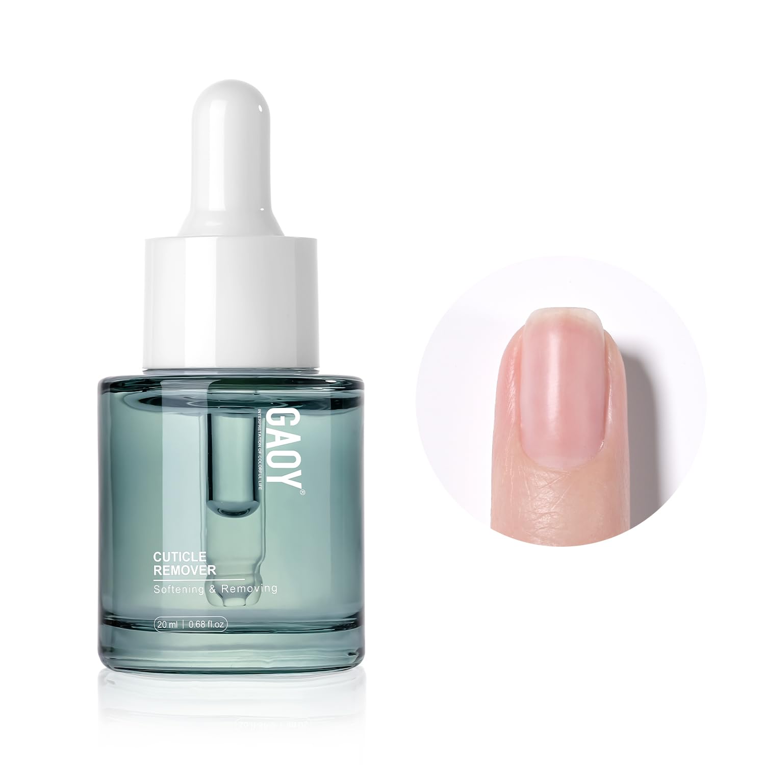 GAOY 20ml gel quitacutículas: aplicación suave para preparar las uñas.