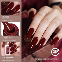 GAOY glossy top coat bottle highlighting salon-grade shine on nails
