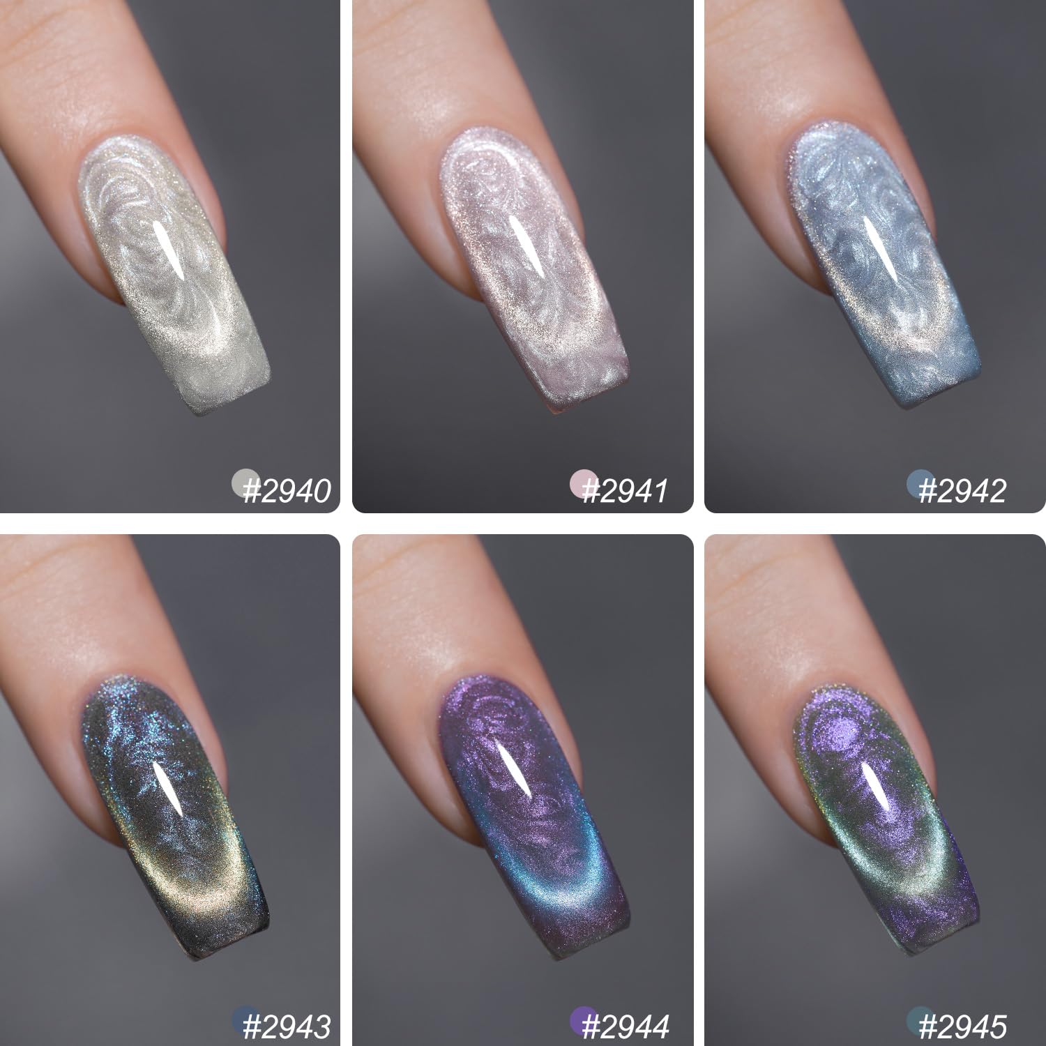GAOY gel polish set with six 0.25 oz bottles for versatile color options.