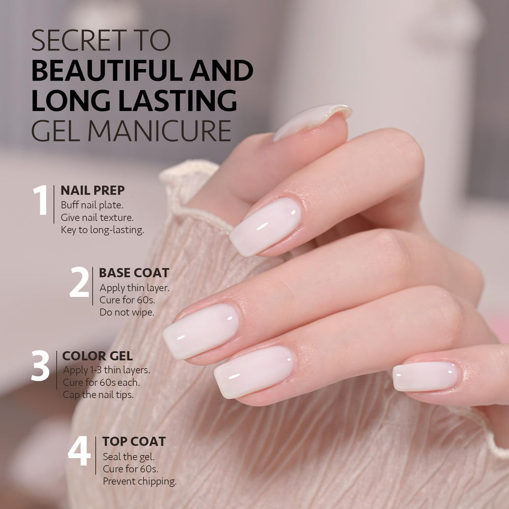 GAOY at-home nail-art setup with glossy finish and easy removal