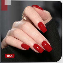 GAOY black gel nail polish offers dramatic coverage with a high-shine or matte finish.