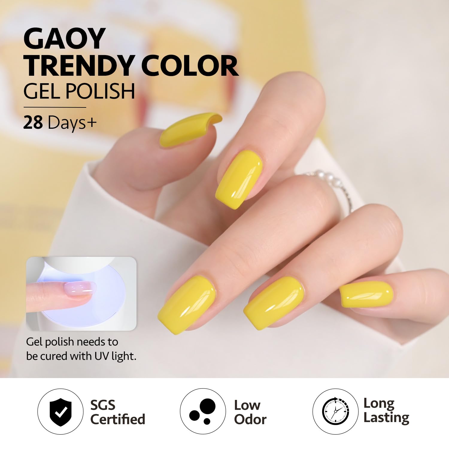 GAOY capa base adhesiva para uñas preparadas y duraderas