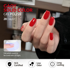 GAOY caramel gel nail polish color for cozy seasonal nail art ideas