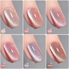 GAOY cat-eye magnet closeup for precise holographic patterns during manicure.