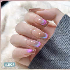 GAOY cat-eye magnet in use creating holographic striping on nails