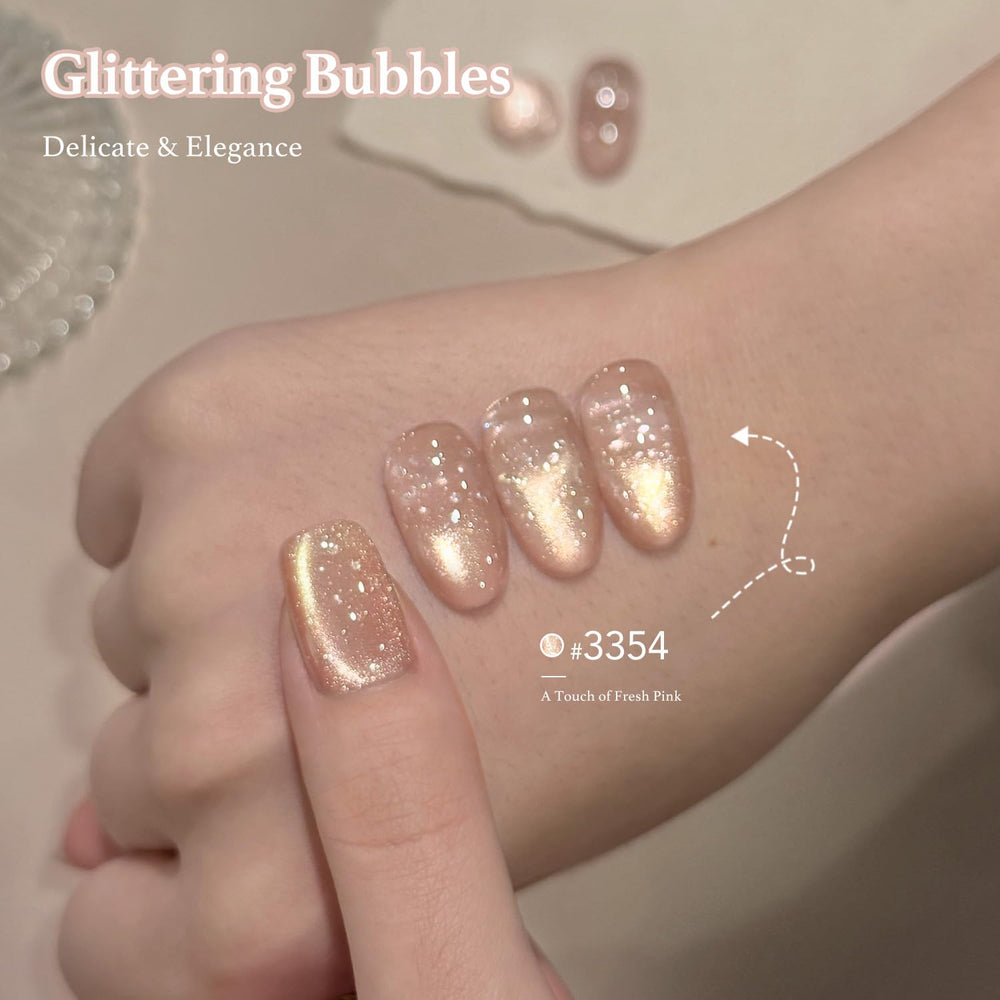 GAOY Cat Eye Magnet for nail art creates customizable patterns with shimmer.