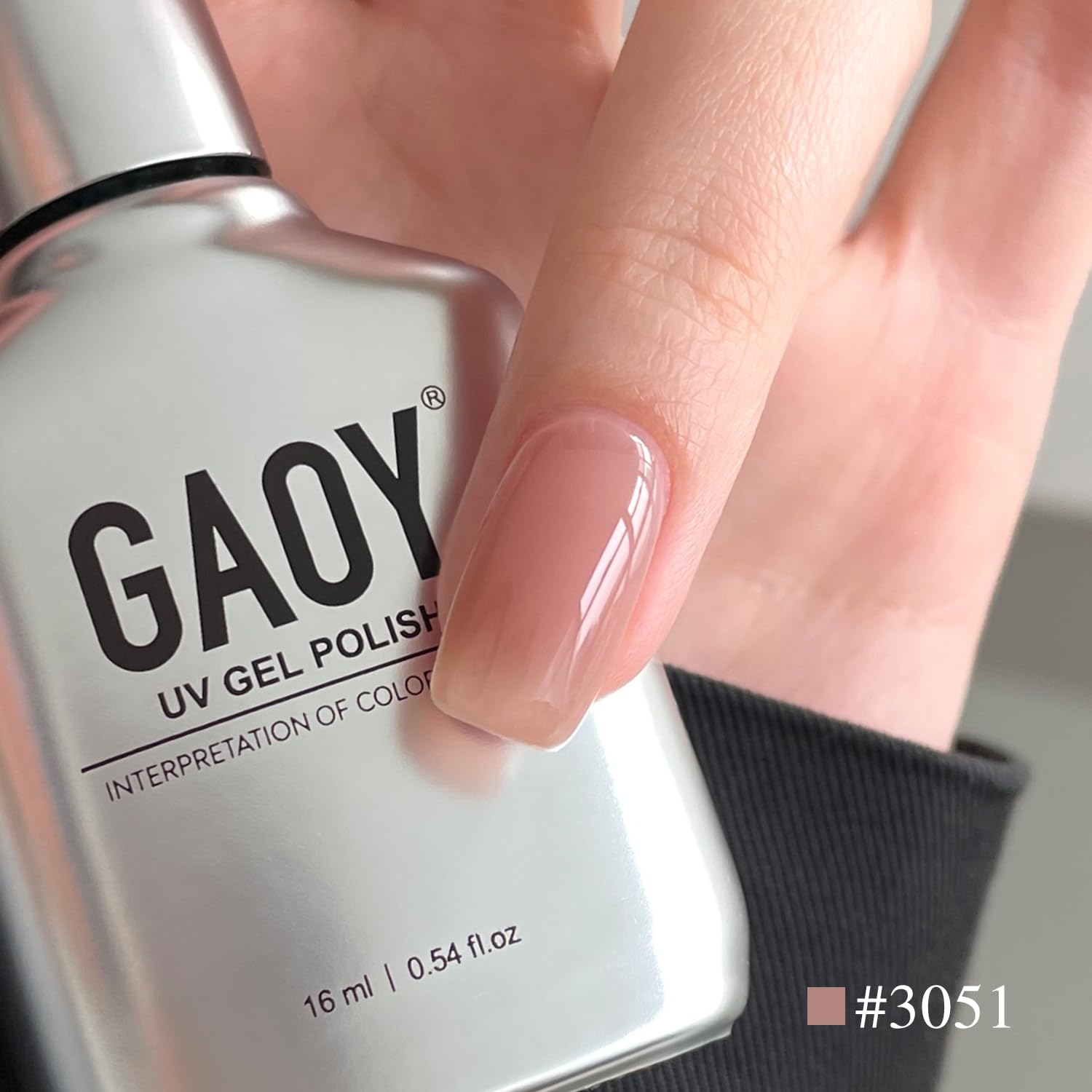 GAOY Curado rápido: gel curado en 60 segundos bajo lámpara UV/LED.