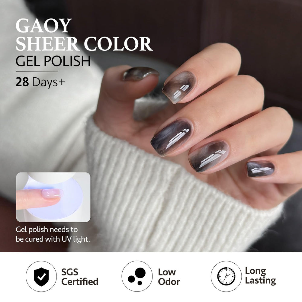 GAOY top coat application preview for glossy, durable seal.