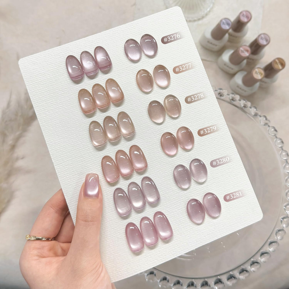 GAOY DIY nail kit packaging with six colors and magnet included