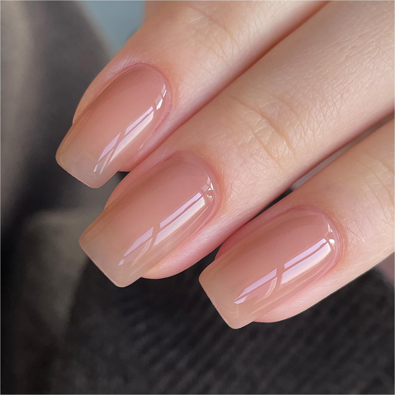 GAOY Esmalte gel translúcido 3051 beige para uñas, construcción de color en capas.