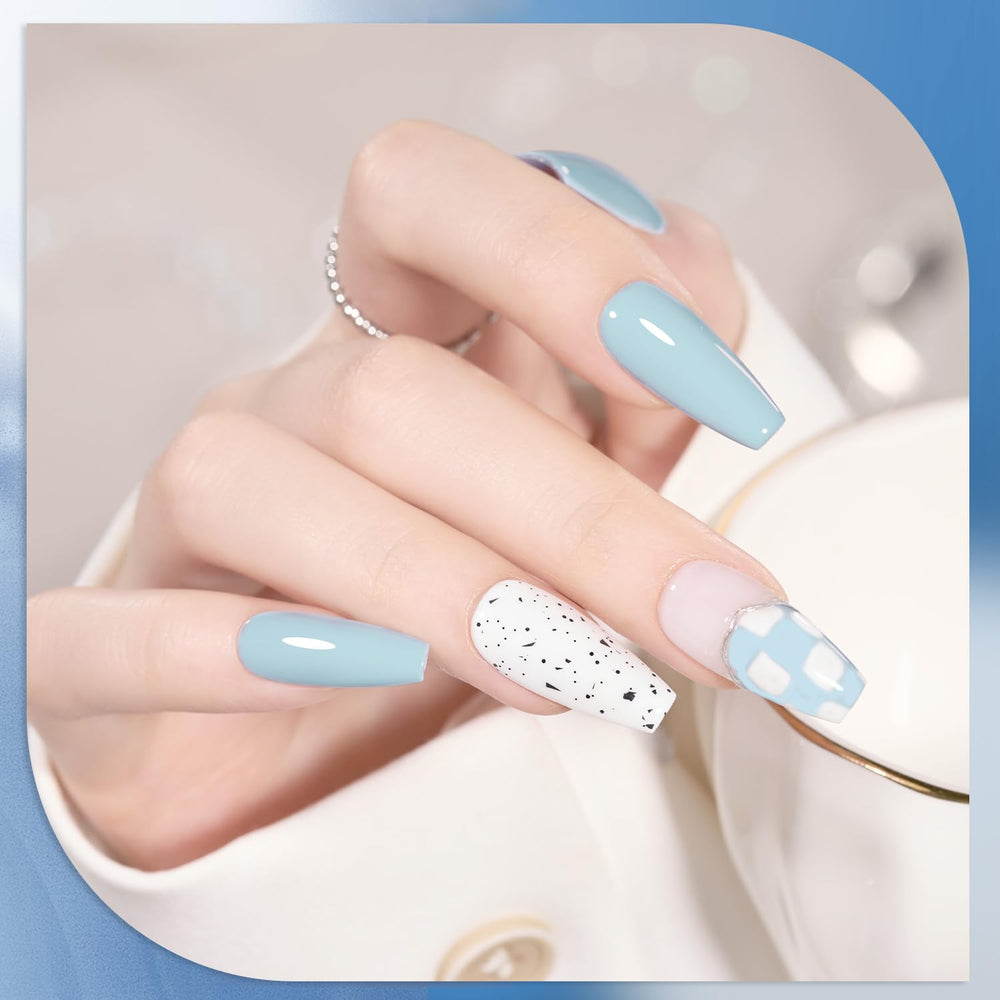 GAOY gel nail polish set shown under UV lamp cure for quick-dry results