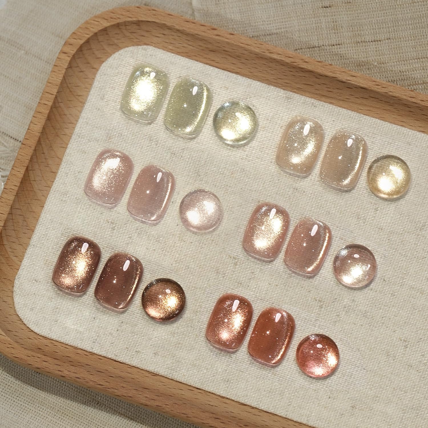 GAOY Glitter Cat Eye nail polish with magnet offers salon-style shimmer at home.