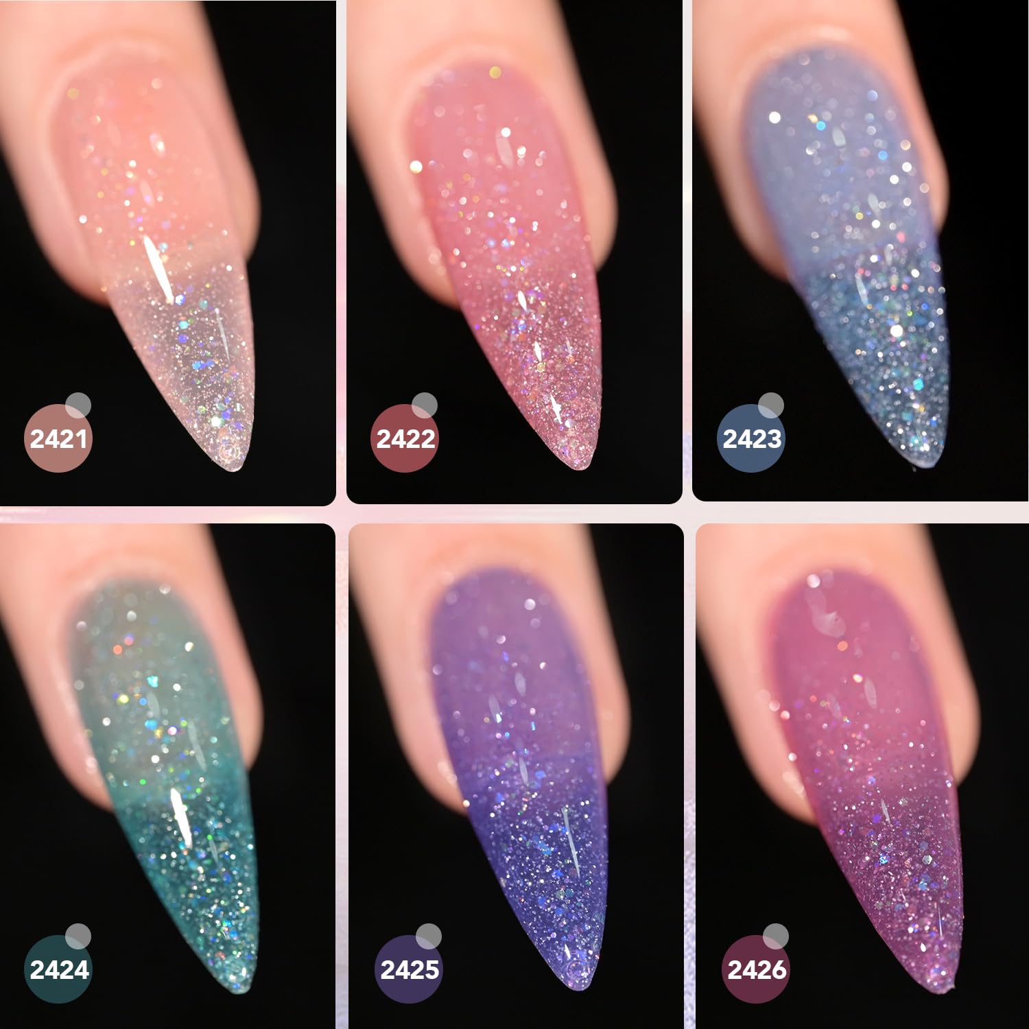 GAOY Glitter Jelly Green nail polish for vibrant DIY nail art