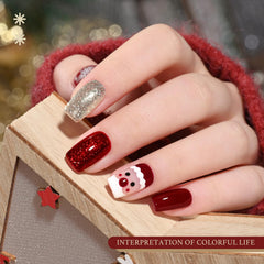 GAOY glitter sparkle nail art close-up demonstrates versatile festive finishes.