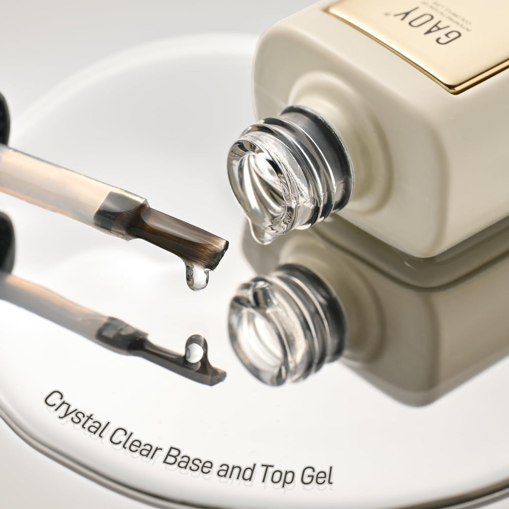 GAOY close-up of glossy finish showing crystal-clear gloss on gel color