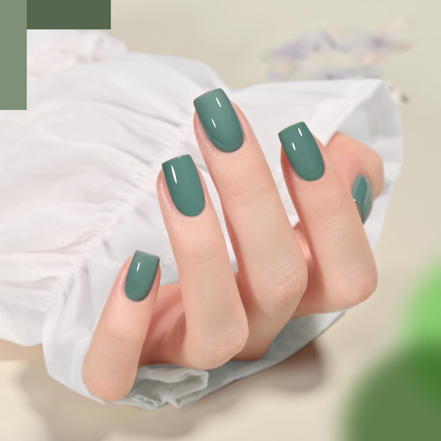 GAOY six-color palette swatch highlights versatile nail art tones