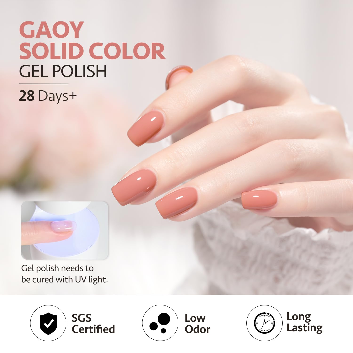 GAOY green gel polish bottle for fresh spring look and easy cleanup
