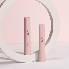 GAOY hand-held UV light pink close-up for compact gel nail curing convenience