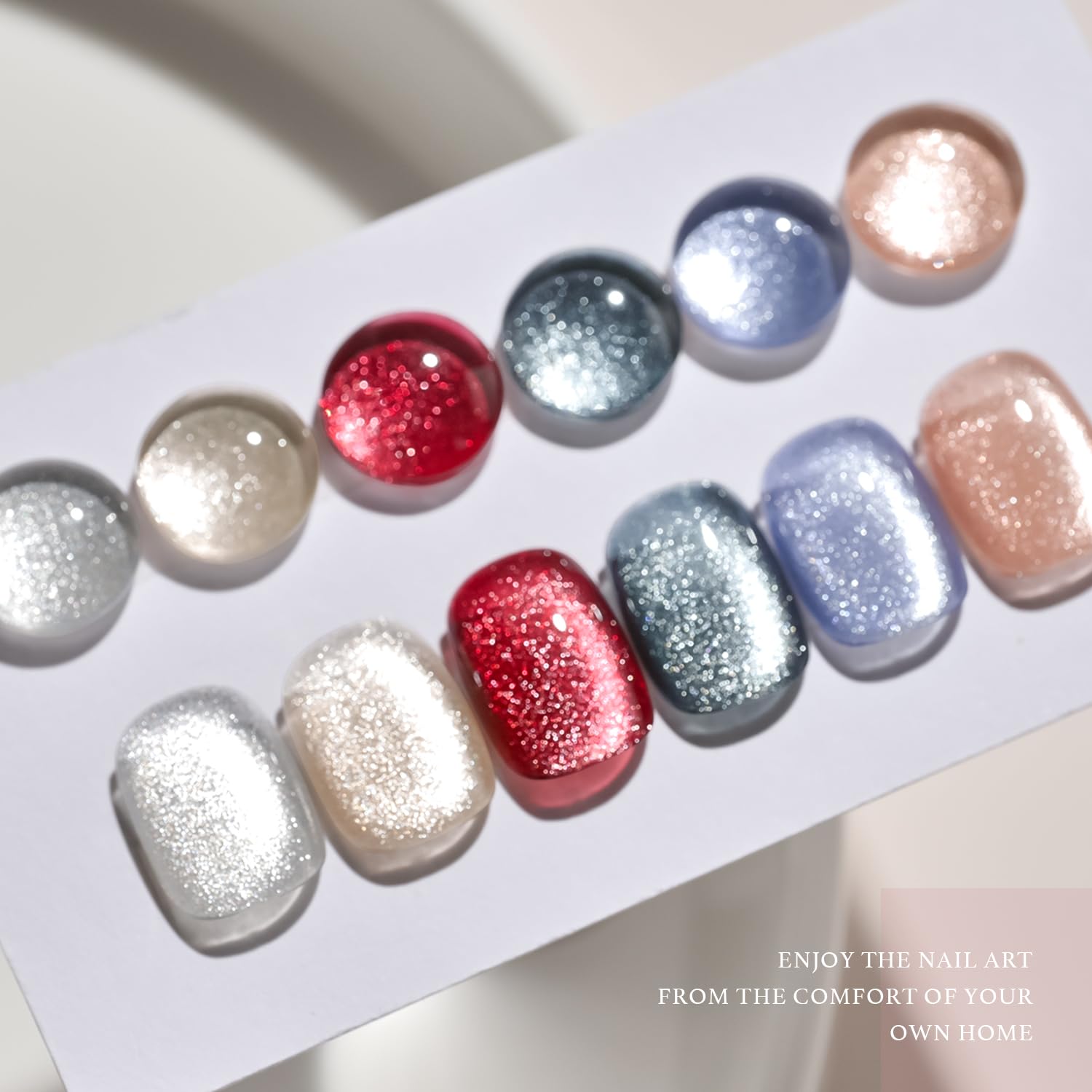GAOY holographic cat eye gel polish color 05 pairs with free magnet for creative nail art