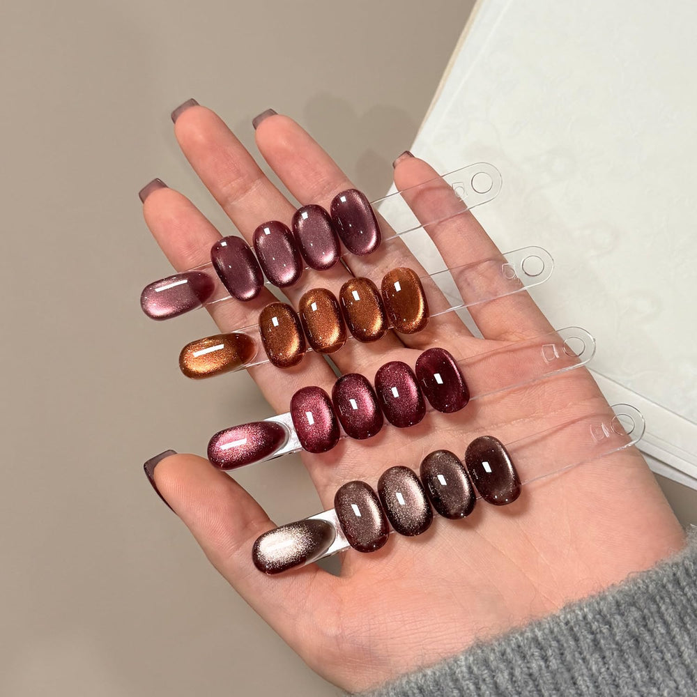 GAOY holographic shimmer gel polish under light for luminous color shift.