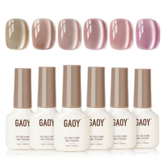 GAOY Icy Glass Cat Eye Moonlight polish highlights moonlit shimmer for elegant nails