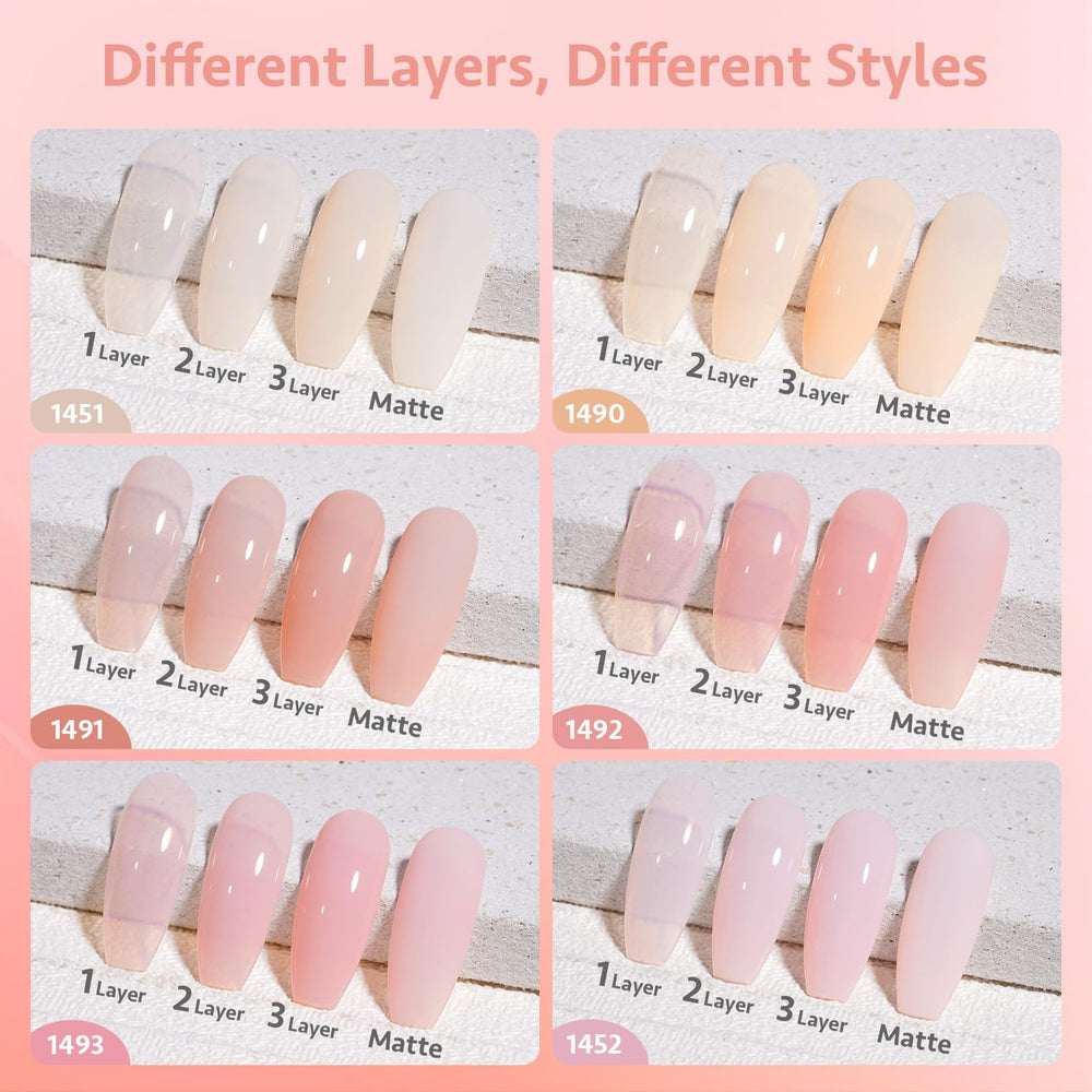 GAOY Jelly Gel long-wear image hints at four weeks with proper base/top coats