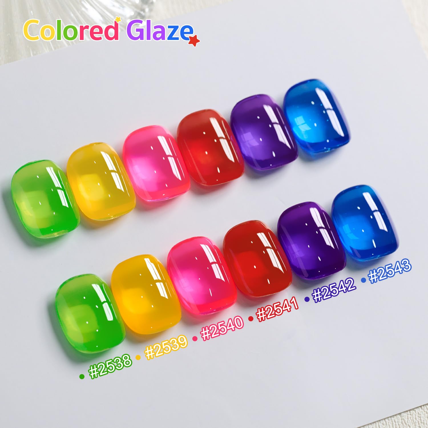 GAOY Jelly Gel azul transparente para lograr una apariencia fresca y ligera.