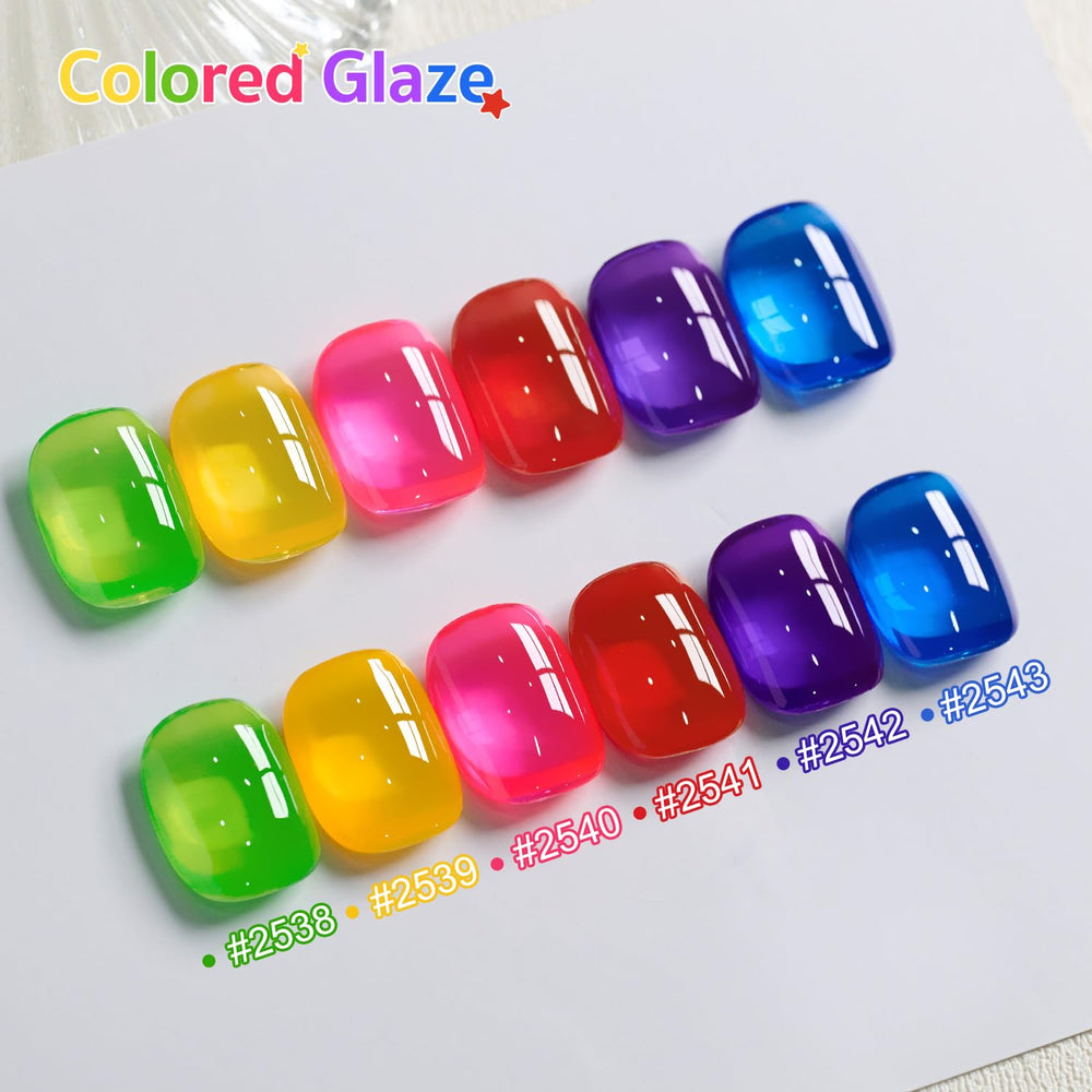 GAOY Jelly Gel Nail Polish blue swatch for chic home nails