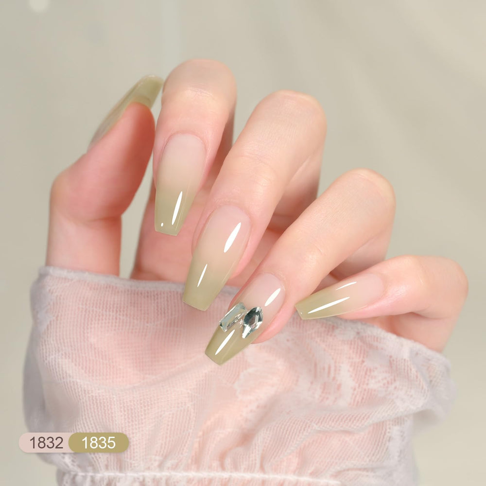 GAOY Jelly Gel Polish Kit base coat improves adhesion and durability
