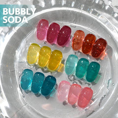 GAOY Jelly Gel Nail Polish red closeup for bold color and layered design options