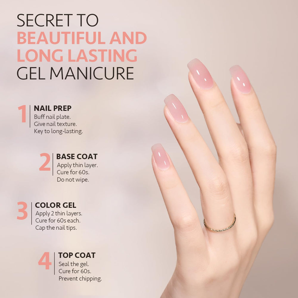 GAOY Jelly Gel nude bottle offers a versatile neutral for chic nail art
