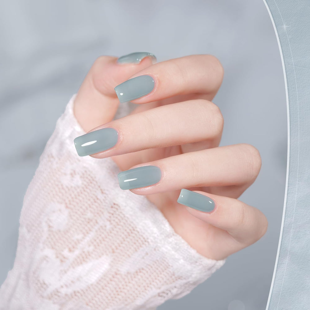 GAOY jelly-green application steps highlight 60-second UV cure for quick nails