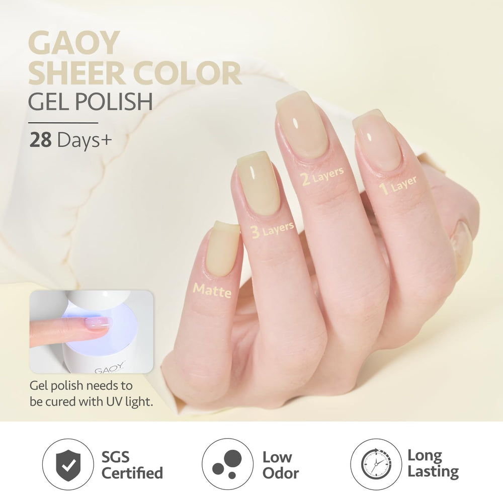GAOY jelly-green at-home use image encourages salon-quality nails at home