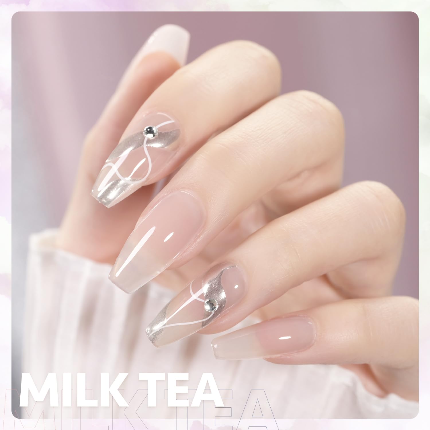 GAOY Jelly Nude swatch demonstrates color build from sheer to opaque.