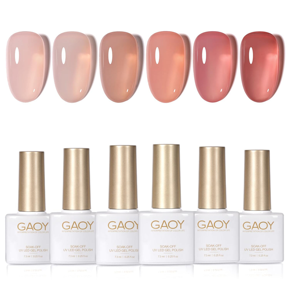 GAOY Jelly Nude set packaging for an easy at-home manicure.