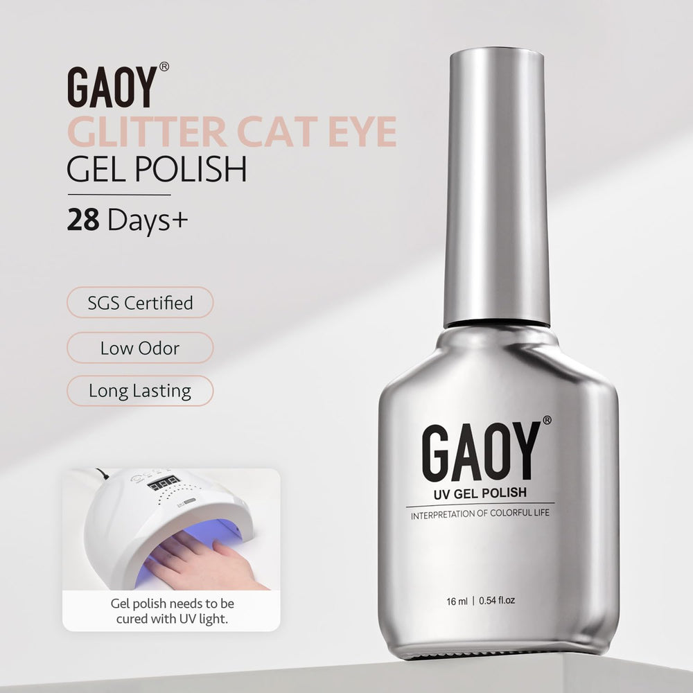 GAOY Juicy Peach shade complements nude-pink gels for soft, radiant manicures.