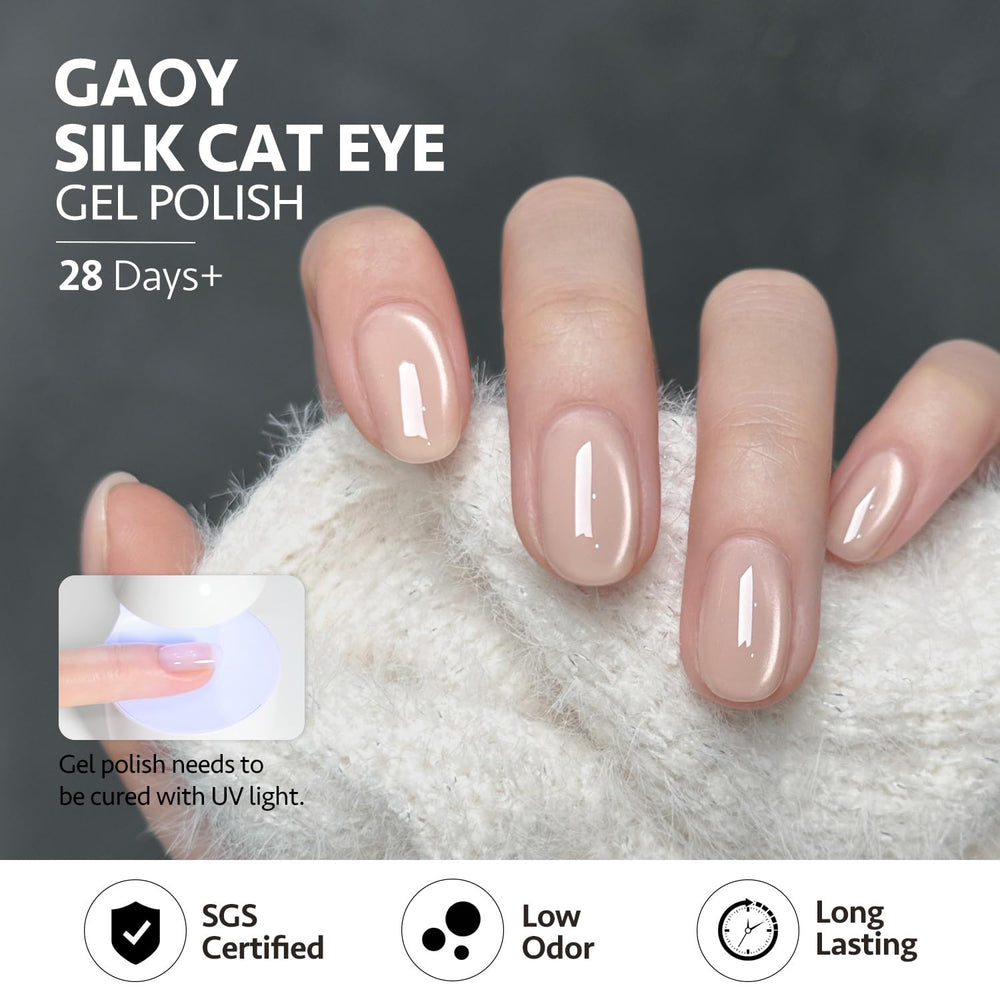 GAOY long-lasting gel manicure up to four weeks with proper base and top coats