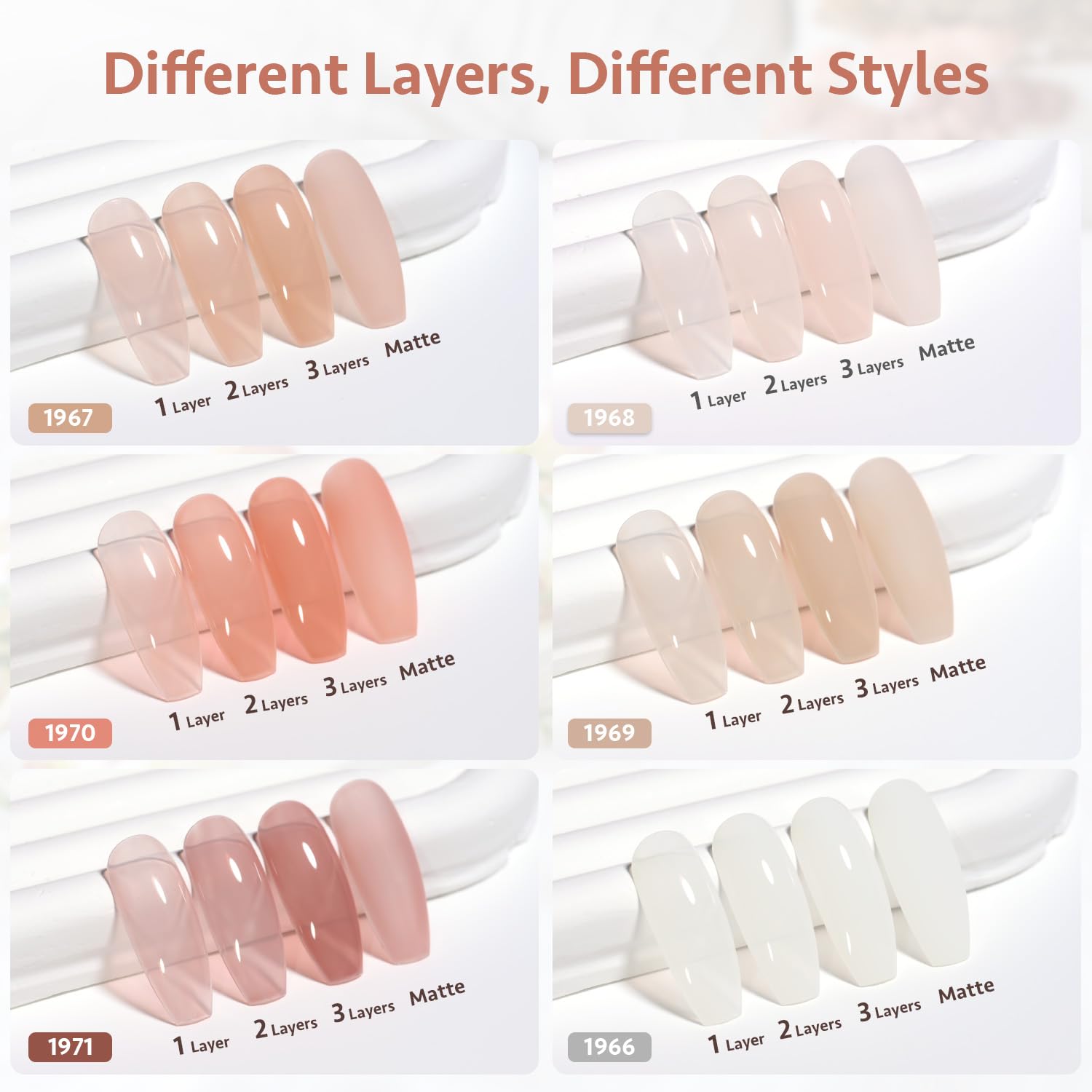 GAOY Milky Jelly Nude application process shows smooth layering and lower odor