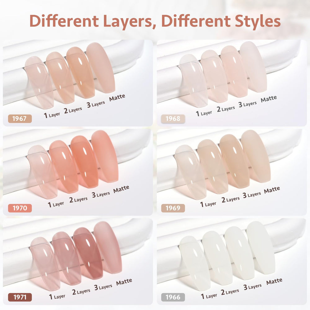 GAOY Milky Jelly Nude application process shows smooth layering and lower odor