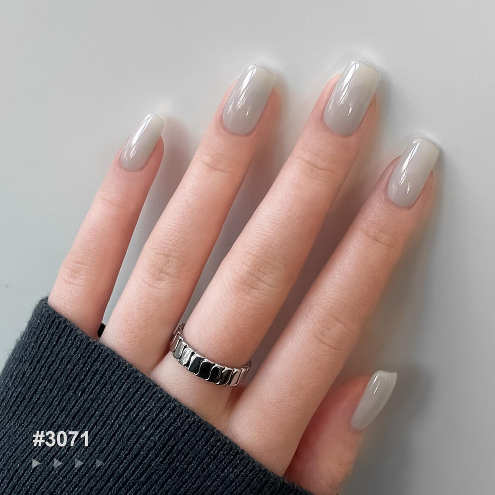 GAOY Milky Gel Nail Polish offers up to four weeks of wear with correct prep and top coat.
